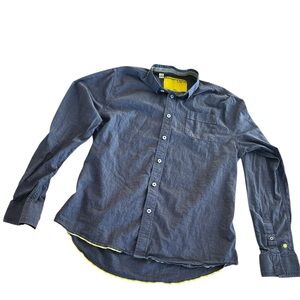 Descendant of Thieves Men’s Medium Chambray Button Down Shirt Lmtd Edition Blue